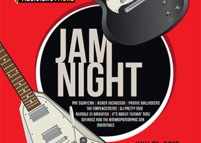 Guitar Center and Musician’s Friend Jam Night Poster and Digital Graphics: July 2015