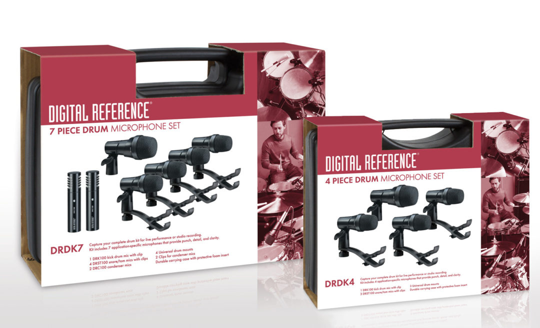 Digital Reference Drum Microphone Set Sleeves design packaging julie viens