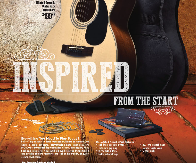 Mitchell Guitar Pack Ad: Inspired from the Start