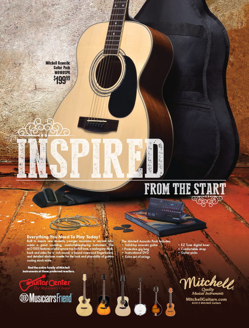 Julie Viens Design Mitchell Guitar Pack Inspired From the Start print ad