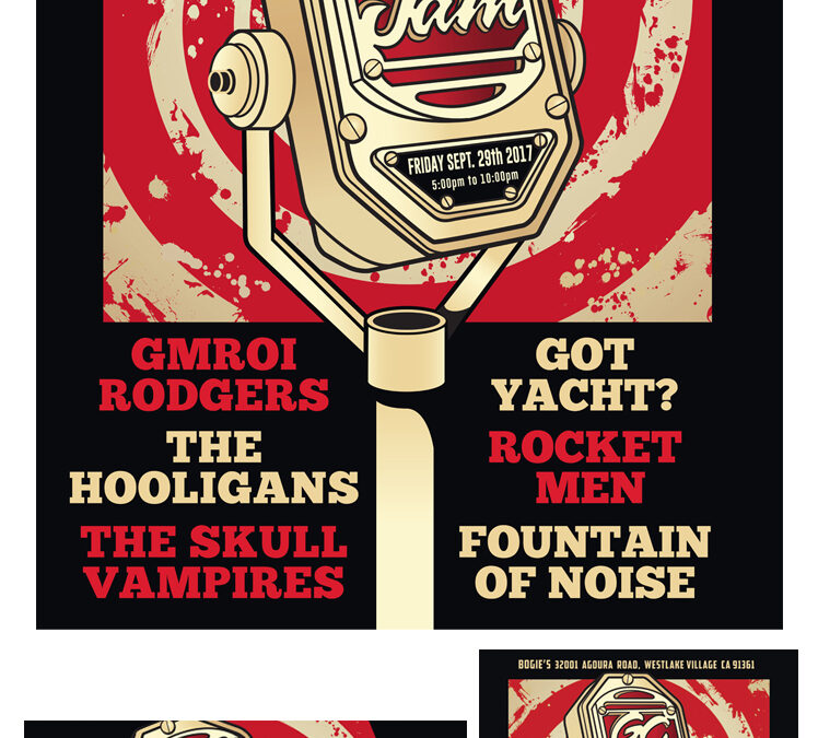 Guitar Center Jam Night Poster and Digital Graphics: September 2017