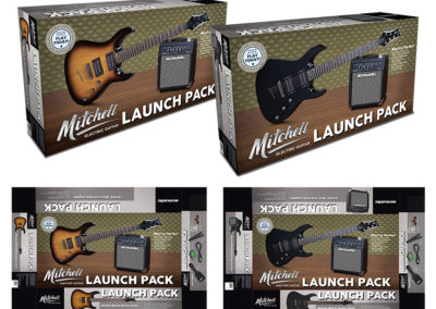 Mitchell & Acoustic Launch Pack: Electric Guitars & Amp Packaging
