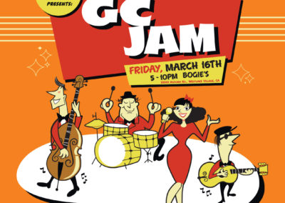Guitar Center Jam Night Poster and Digital Graphics: March 2018
