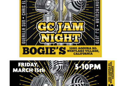 Guitar Center Jam Night Poster and Digital Graphics: March 2019