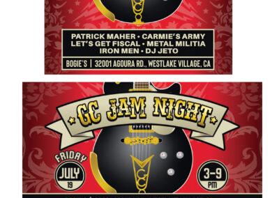 Guitar Center Jam Night Poster and Digital Graphics: July 2019