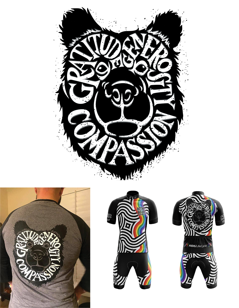 julie viens design illustration raglan shirt jersey new bear republic togetheride cycling kit