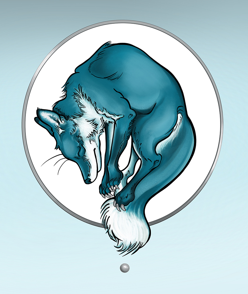 spirit guide fox digital painting Julie Viens