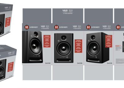 Harbinger SM500 Series Studio Monitor Packaging