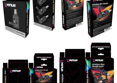 Venue DMX Wireless Dongle Packs Packaging