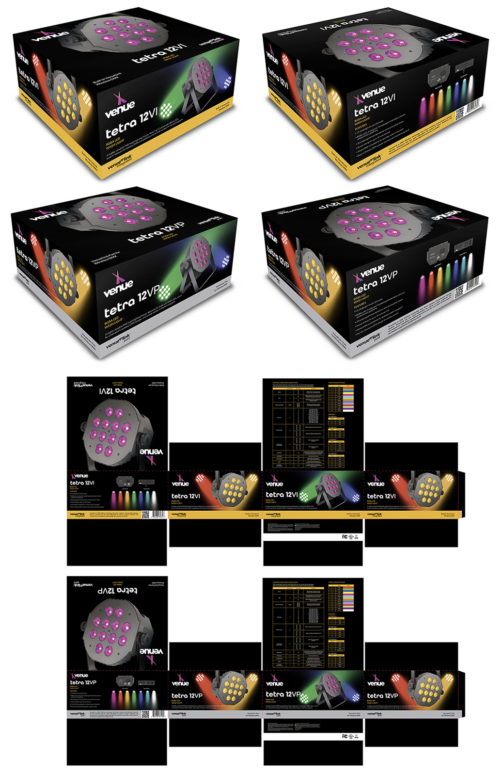 julie viens Venue Tetra 12 VI & VP Packaging Design