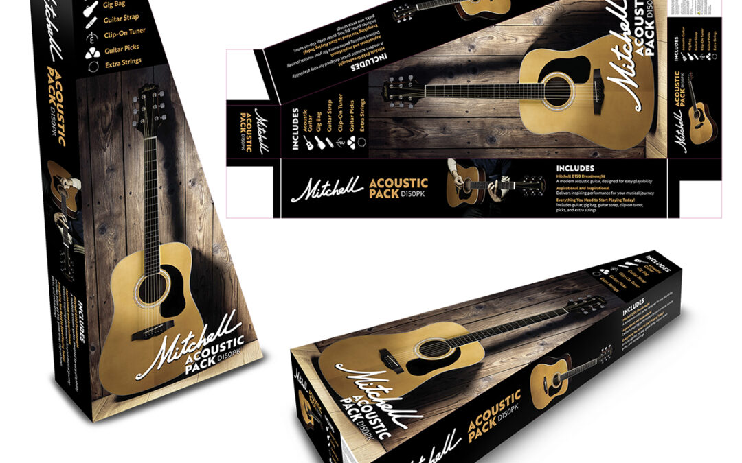 Mitchell D150PK Guitar Pack Packaging