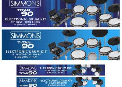 Simmons Titan 90 Digita Drummer Ads